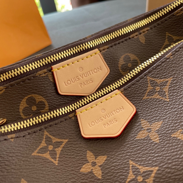 N級品ルイヴィトンバッグ角部分ディテール