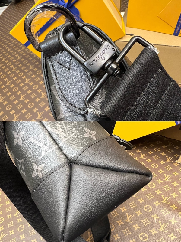 N級品ルイヴィトンバッグ角部分ディテール