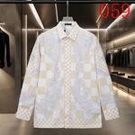 2025高品質コピーブランドシャツ メンズ シルク素材 shirt-036